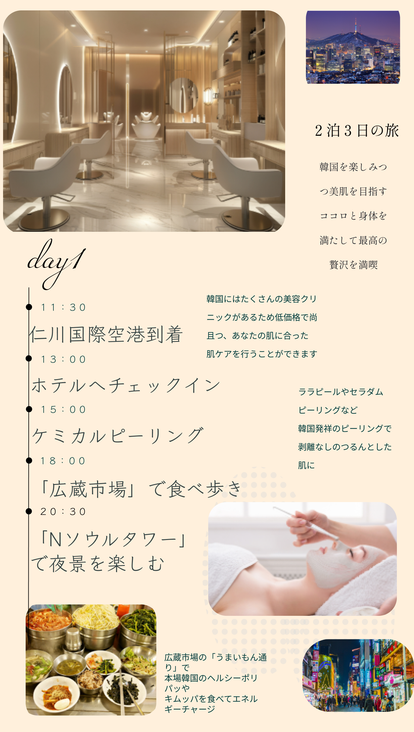 びようちゃんのおすすめモデルコースDay1