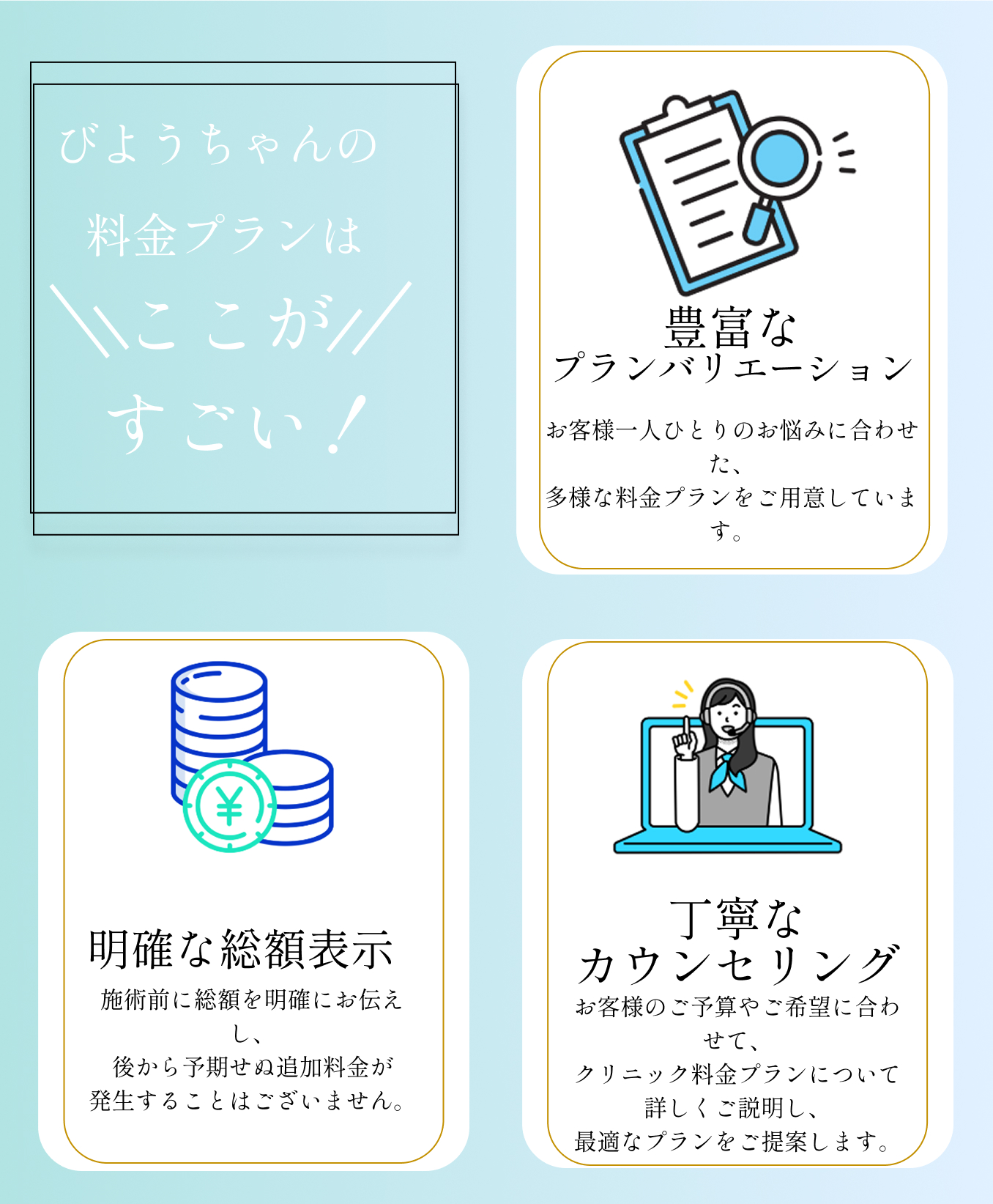 びようちゃん料金プランのここがすごい
